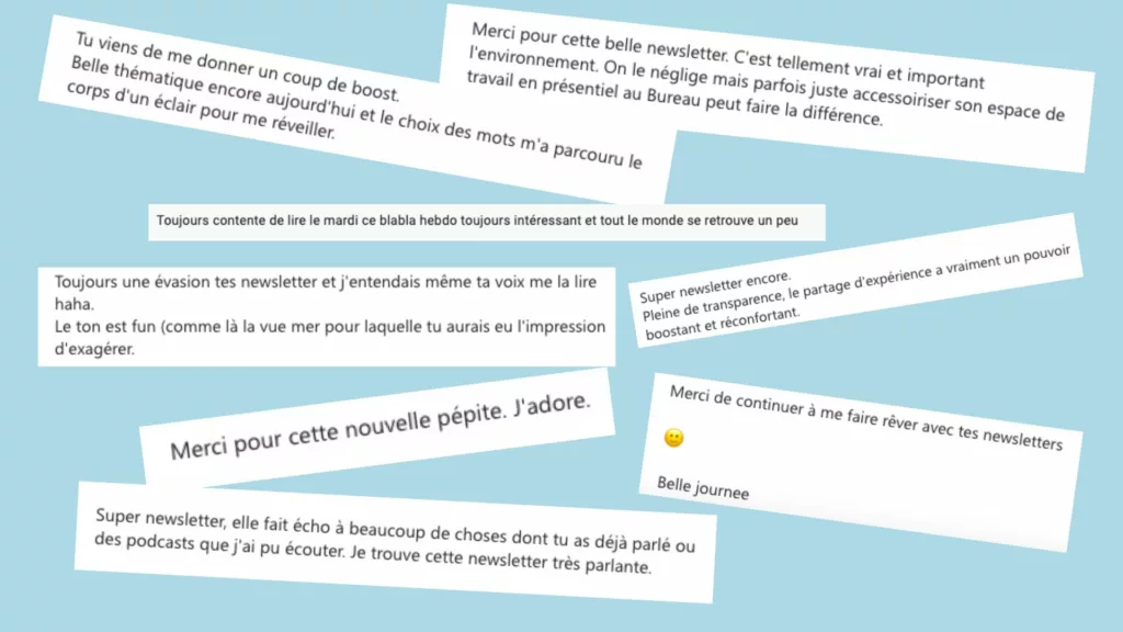 Les avis sur le blabla hebdo