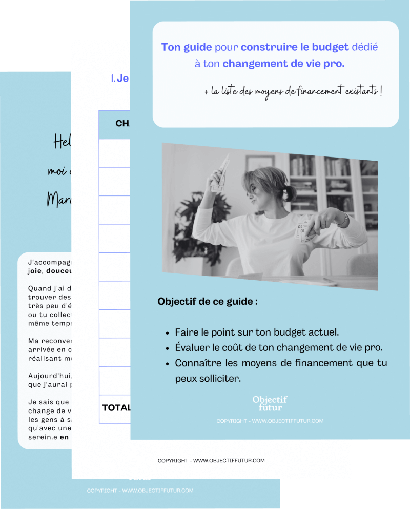Visuel Guide évaluer budget changement de vie professionnelle